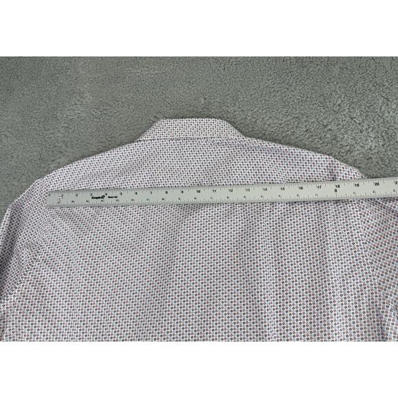 Umberto Carro Italy Positano Multicolor Geometric Print Casual Shirt Men 17/43 - Picture 12 of 15